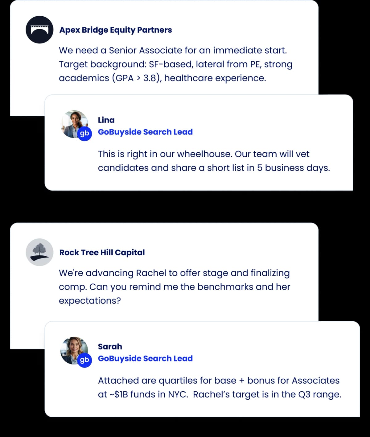 Dedicated search team